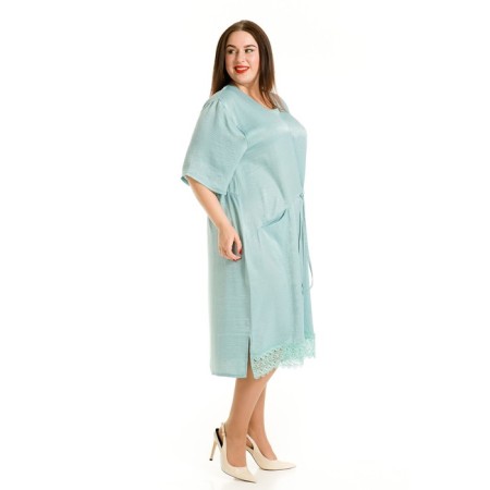 Women's dress, size 52, blue color-2