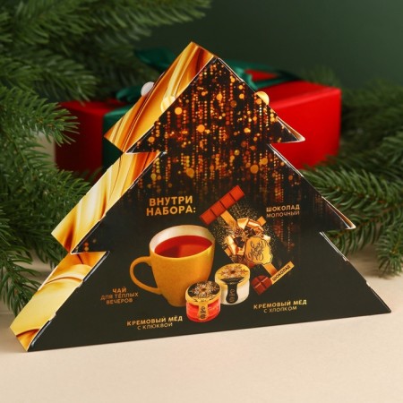 New Year's gift "New Year will be luxurious": tea, cream honey, chocolate-4