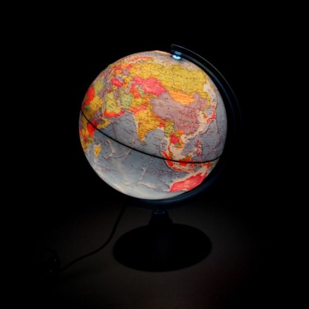 Political relief “Classic Euro”, diameter 250 mm, with backlighting-1