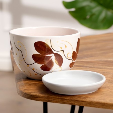 Pot floral orchid white 0.75 l-1
