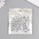 Decor for creativity plastic "Rhinestones. Transparent" set 50 pcs d = 1.2 cm