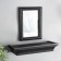 Photo frame plastic 10x15 cm with a shelf "Olivia" black 26x15 cm