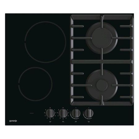 Gorenje GCE691BSC, combined hob, 4 burners, 60 cm, Hi-Light, black