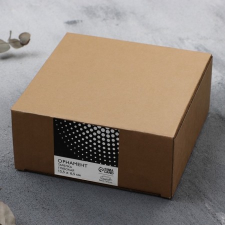 Deep plate ceramic "Ornament", 15.5 x 6.5 cm, 800 ml, black color-7