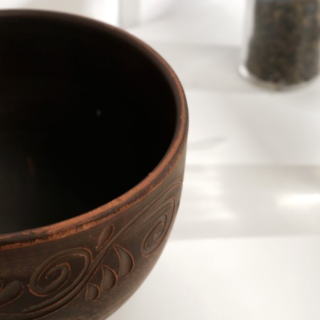 Angob salad bowl, 0.6 l. 9 x 12 x 12 cm-3
