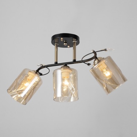 Artemis chandelier 3he27 40W black and gold 52x20x27 cm-1