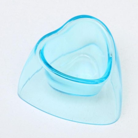 Carno rodent bowl is transparent.7 x 6.7 x 4.3 cm, mix of flowers