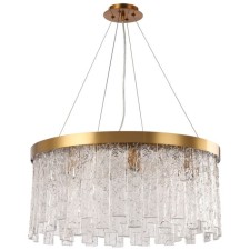 Люстра подвесная Stilfort Frostyle 8xE14 40Вт, размер 60x60x40-100 см, цвет бронза