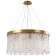 Suspended chandelier Stilform Frostyle 8xe14 40w, size 60x60x40-100 cm, bronze color