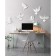 Wall -wall decor "Birds" 6 pieces 14 x 23.5 x 6 cm, white