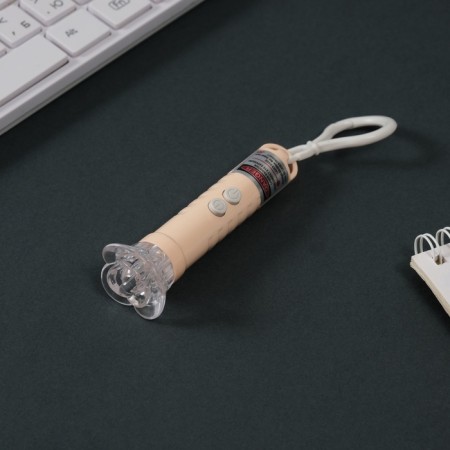 Laser pointer+flashlight "Peach" 3 modes shines, flashes, laser Lr44x3 pcs 3x3x9 cm-2