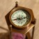 Sanding clock with compass 14x5.5 cm, brass