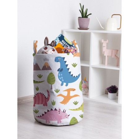 Basket for toys "Color dinosaurs, size 35x50 cm