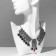 The necklace "India" ovals, color in black silver, 30 cm