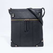 Bag Cross-Bodi with a zipper, black color