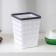 The storage basket “Current”, square, 9 × 11.5 cm, color gray