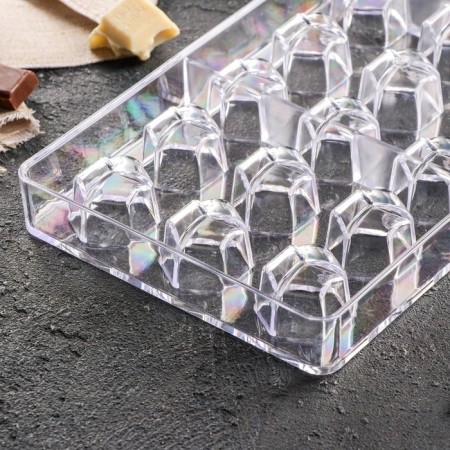 Konfinetta Chocolate Form "Secret", 27.5 × 17.5 × 2.5 cm, 21 cells (2.5 × 2.2 × 2 cm)-3