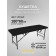 Cosmetological couch with a face for Massage Basic + SV, size 180 × 60 × 68-84 cm, black color is