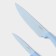 A set of kitchen utensils "Claud", 3 objects: 2 knives, vegetable cleaning of ceramics, blue color
