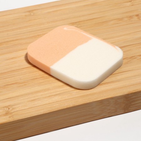 Makeup sponge, 5.5 × 4.5 cm, white/beige color-1
