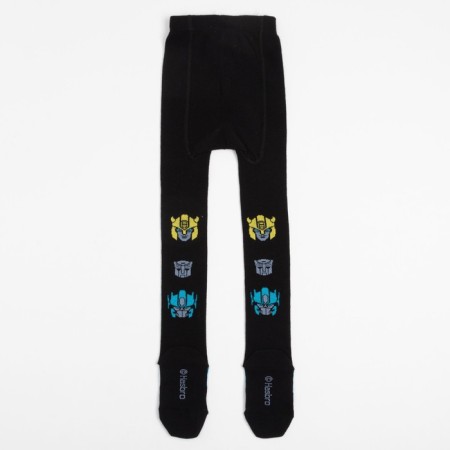 Children's tights "Transformers", height 116-122 cm, black color-3