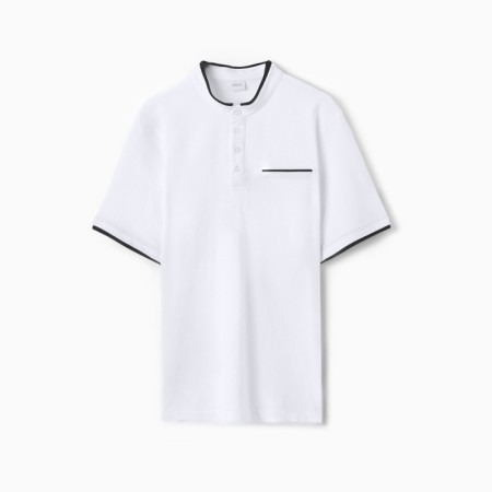 T-shirt (Polo) Male Minaku Regular Fit: White color, river 52-4