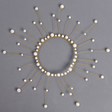 Jewelry for the cake "Pearl Crown", 12 cm-3