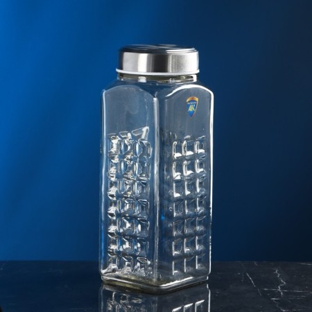 Bank for bulk products "Shatrandi", glass, 2.4 l, Iran-1