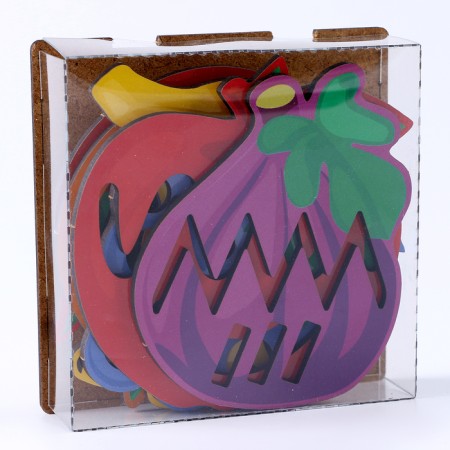 The training board "Stencils. Fruits"-1