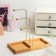 Decoration stand, 3 tiers 2 places for storage wood, 22 × 12 × 21, color gold