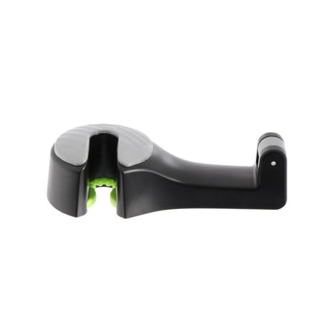 Torso-chuckle, on a headrest with a phone holder-1