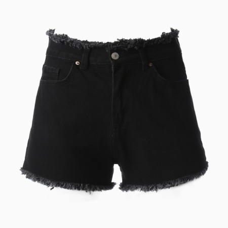 Denim shorts, black color, size 40 (34)