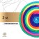 Crap for rhythmic gymnastics Grace Dance, 3 m, color Rainbow