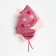 Hat for the girl "Bom with embroidery", lingonberry color/light pink, size 48