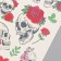 Tattoo on the body color "CHERP and Rose" 7.5x14 cm