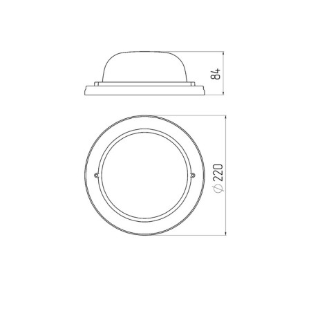 Lamp era NBO 03-60-011, E27, 60W, 220x220x84 mm, IP54-6