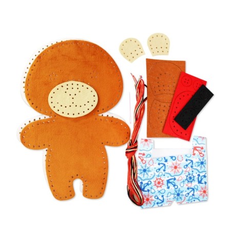 Set for creativity: Plush toy with your own hands "Bear"-1
