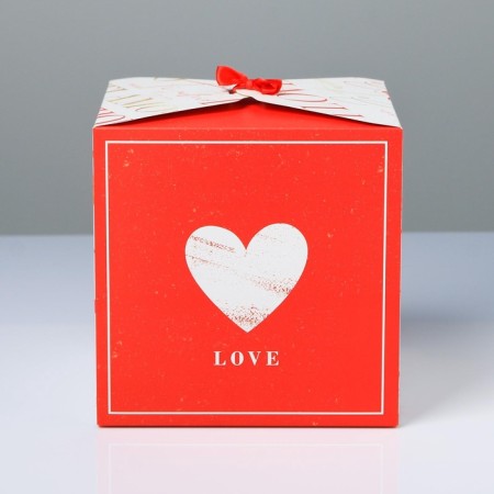 Gift folding box, packaging, “love”, 18 x 18 x 18 cm-2
