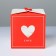Gift folding box, packaging, “love”, 18 x 18 x 18 cm