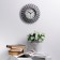 Wall clock, series: interior, "sun", discrete move, d-26 cm