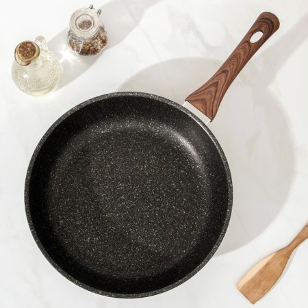 Granit Ultra Original, D = 28 cm, plastic handle, anti -stick coating, black color-1