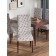 Czech for a chair "Pink flower buds", decorative, velor
