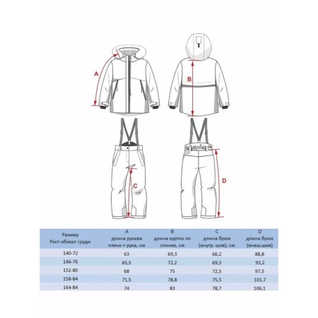 Kit for girls, height 152 cm-5