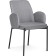 Chair on a metal frame Azuku metal/fabric, black/gray 58x52x83 cm
