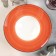 Ceramic plate for paste "sapphire", 300 ml, d = 24 cm, orange color