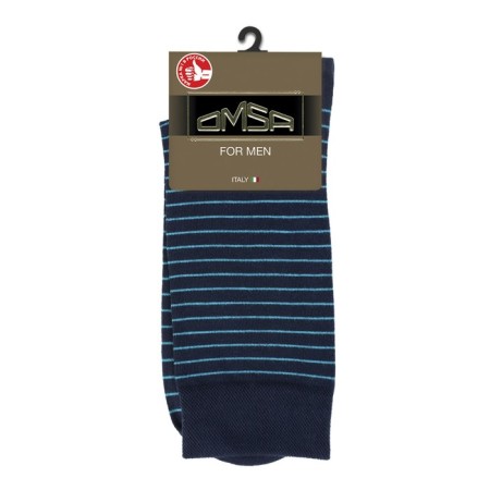 Men's socks Omsa Style, size 45-47, Blu color