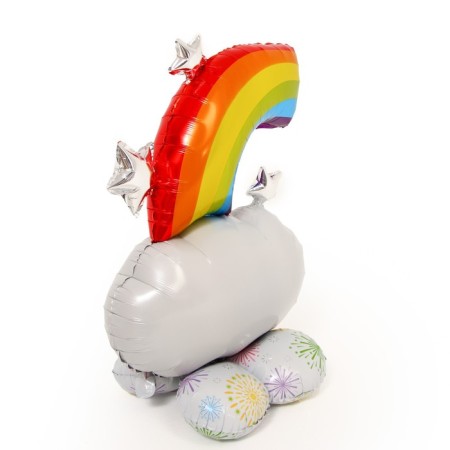 Foil ball 40 "Rainbow on the stand, under the air-1