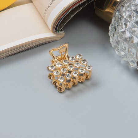 Hair crab "Classic" 2.5 cm, gold mix-4