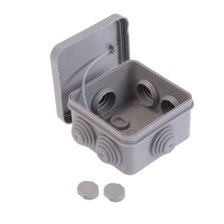 Distribution box SE, 70x70x40 mm, IP55, for open installation, gray, IMT35090-1