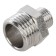 Nippel transition stout SFT-0004-001214, 1/2 "x1/4", external thread, nickelized brass